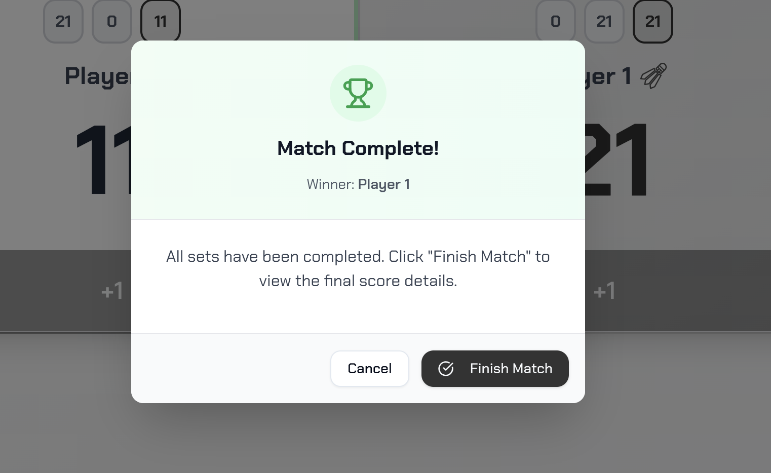 Scoring App - Scoreboard